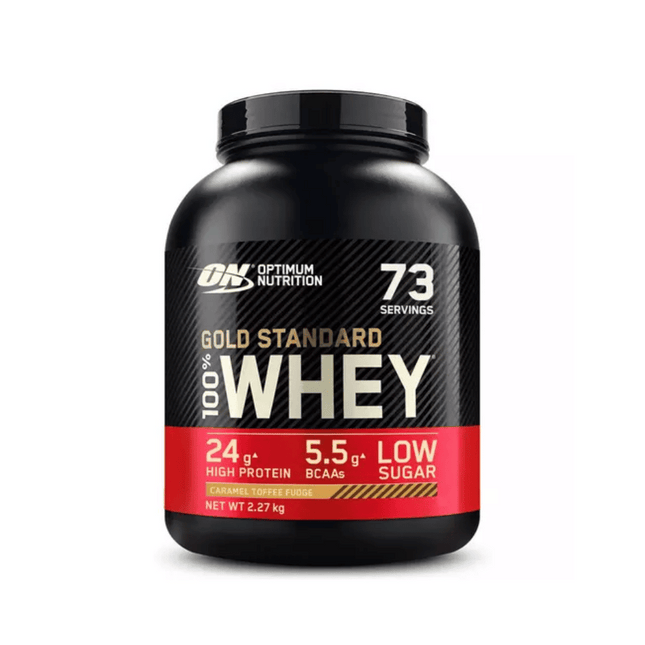 Optimum Nutrition Gold Standard 100% Whey Protein /Caramel Toffee Fudge 2.27KG