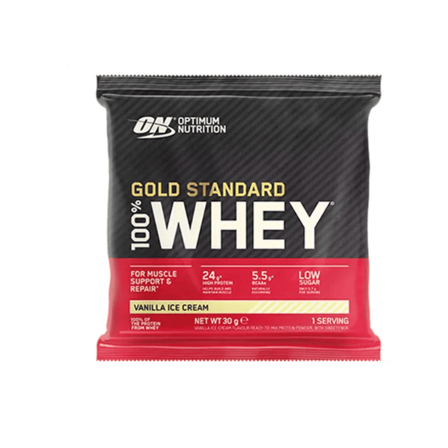 Optimum Nutrition Gold Standard 100% Whey Sachets / Vanilla Ice Cream 30g