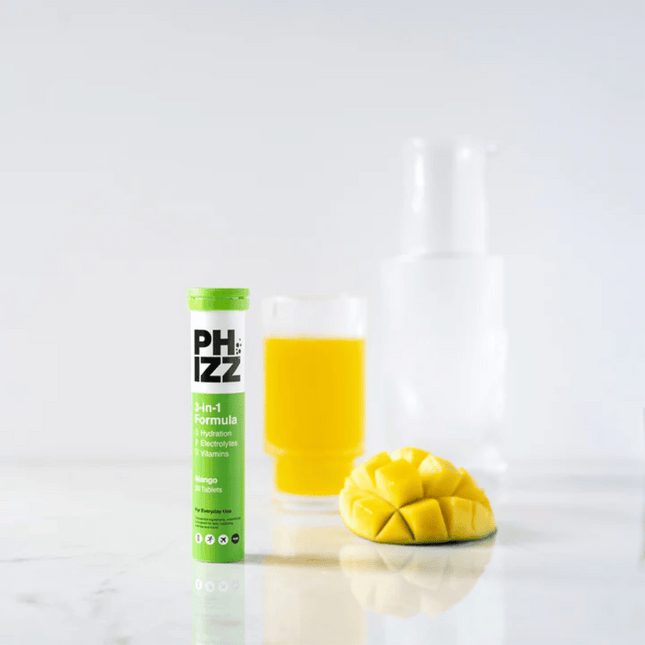 PHIZZ 3-in-1 Hydration Effervescent Tablets Mango 20's