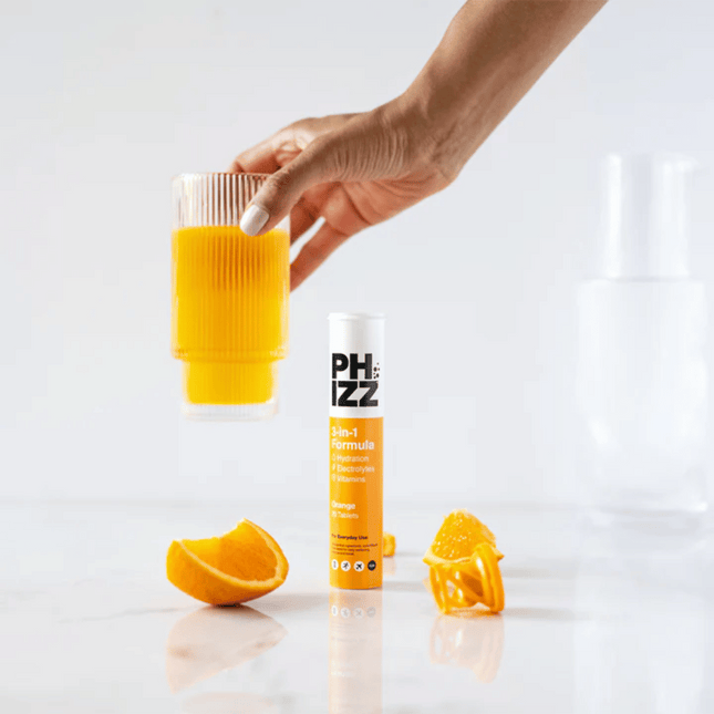 PHIZZ 3-in-1 Hydration Effervescent Tablets Orange - 20's