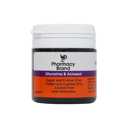 Pharmacy Brand Glycerine & Aniseed Syrup 50g 