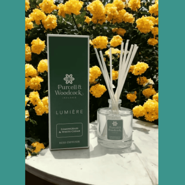 Purcell & Woodcock Lumiére Lemongrass & White Cedar Scented Reed Diffuser