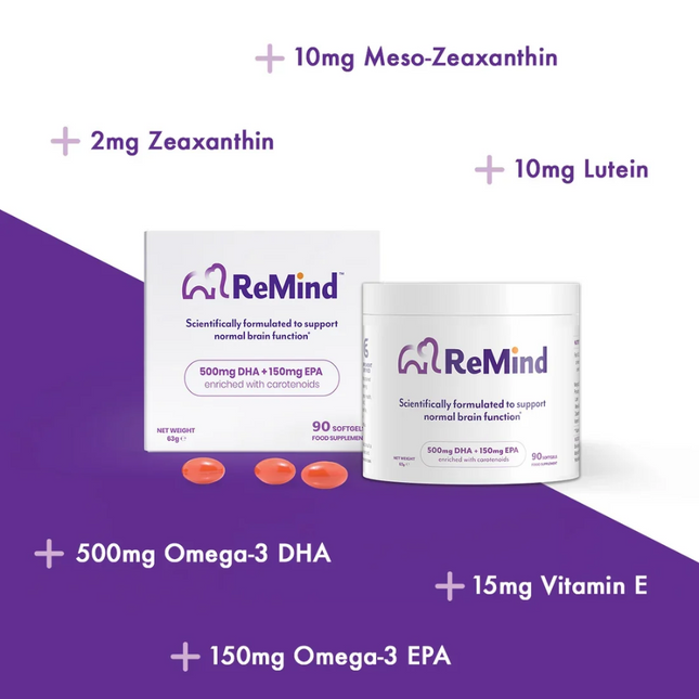 ReMind Brain Health Supplements 90's
