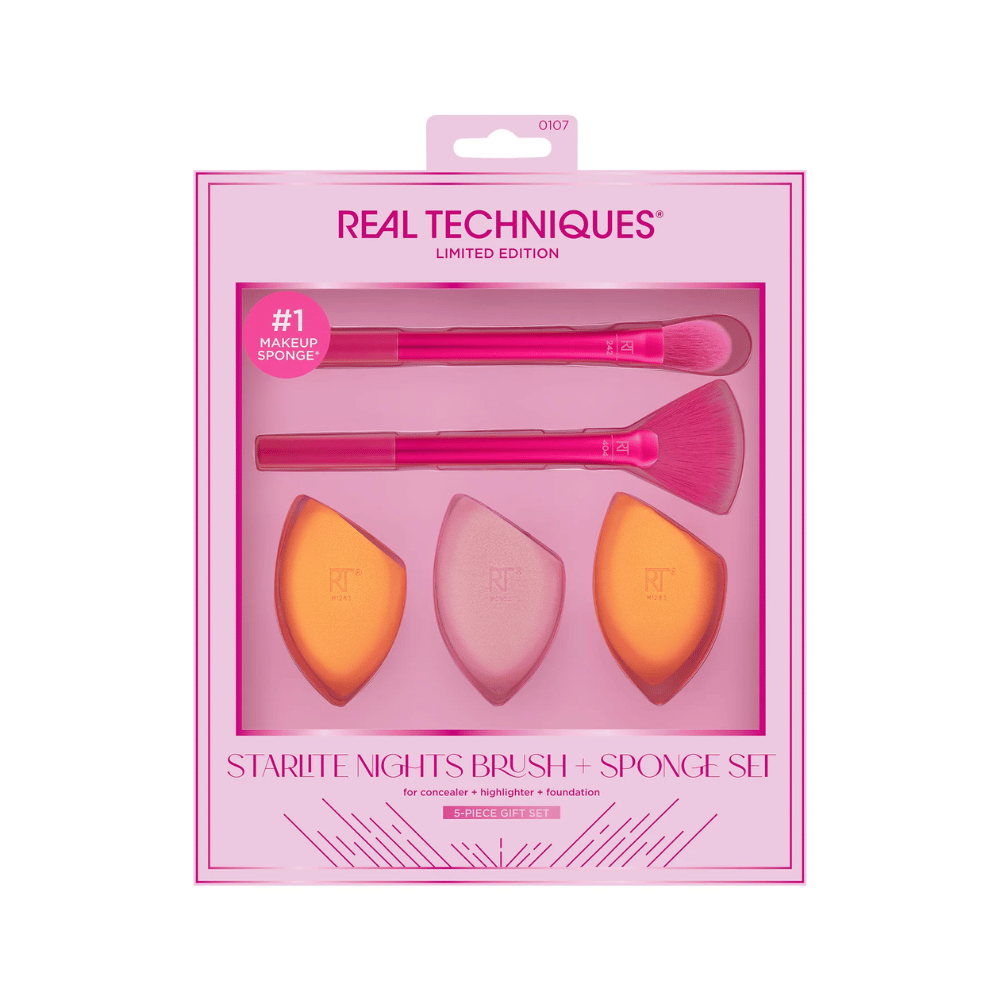 Real Techniques Starlite Nights Brush + Sponge Set