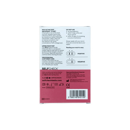 SELFCheck Female Chlamydia Test - 1 Test