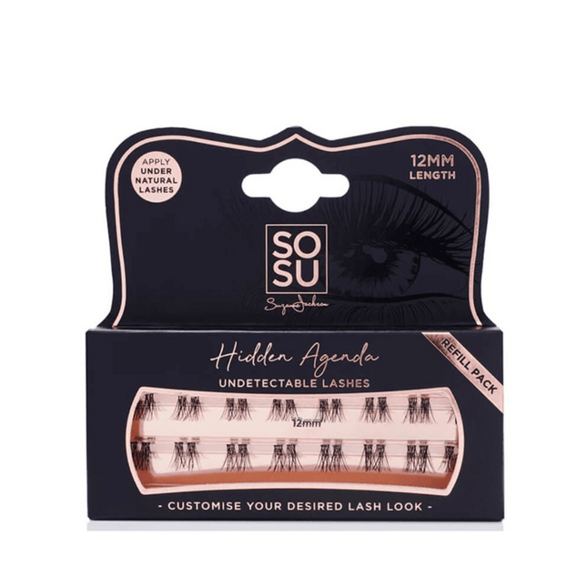 SOSU Hidden Agenda Lash Refill Packs - BLACK 12mm