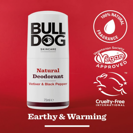 Bulldog Black Pepper & Vetiver Deodorant 75ml