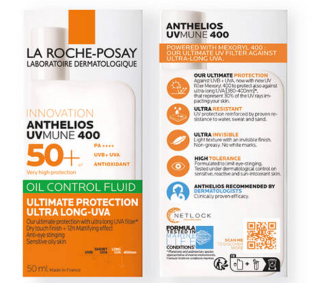 La Roche Posay Anthelios UVMUNE 400 Oil Control Fluid SPF50+ 50ml