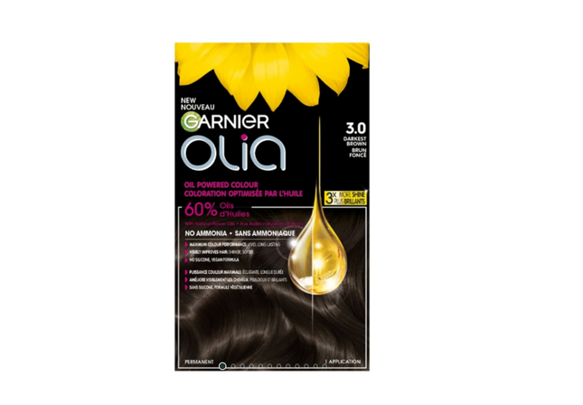 Garnier Olia 3.0 Darkest Brown Permanent Hair Dye