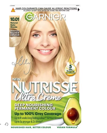 Garnier Nutrisse 10.01 Baby Blonde Permanent Hair Dye