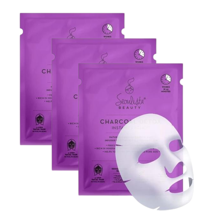 Seoulista Beauty Charcoal Detox Instant Facial Trio