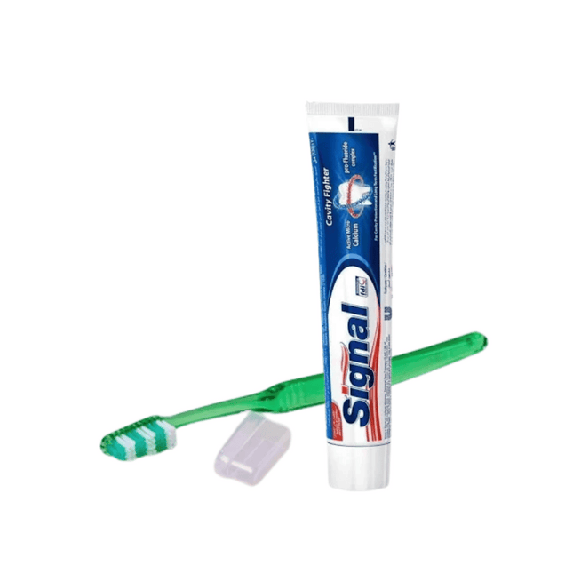 Signal Tootbrush + Tooothpaste Travel Set