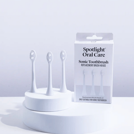 Spotlight Oral Care Sonic Toothbrush Replacement Heads - White