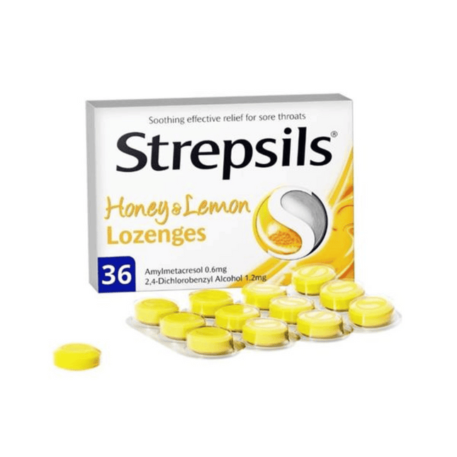 Strepsils Honey & Lemon Lozenge 36's