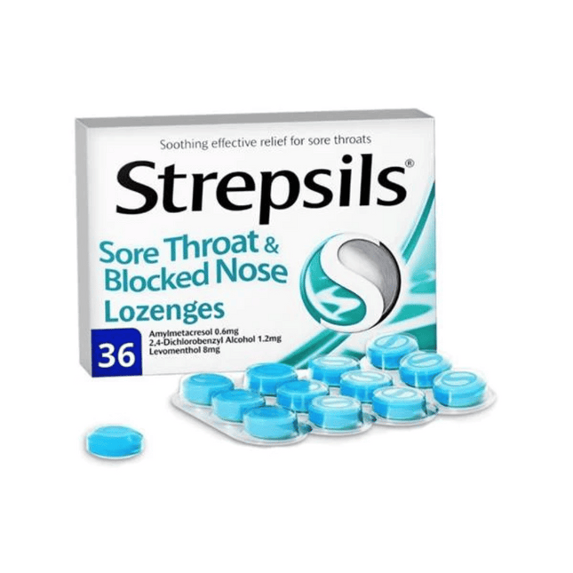 Strepsils Sore Throat Blocked Nose 36's