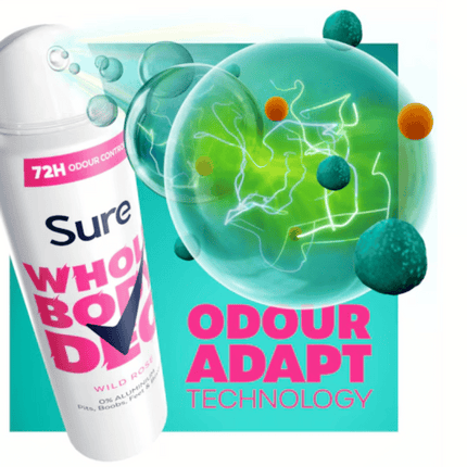 Sure Whole Body Deodorant 150 ml - Wild Rose