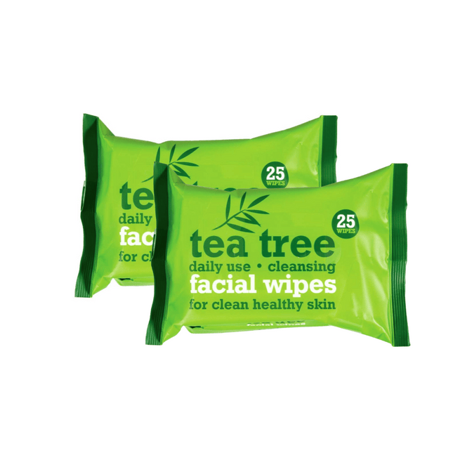 Tea Tree Facial Wipes Duo Pack