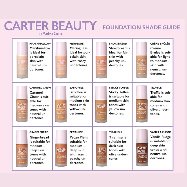 Carter Beauty Full Measure HD Foundation - Vanilla Fudge - 75% OFF
