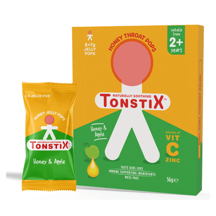 Tonstix Honey Jelly Throat Pops – Honey & Apple – 8 Pack