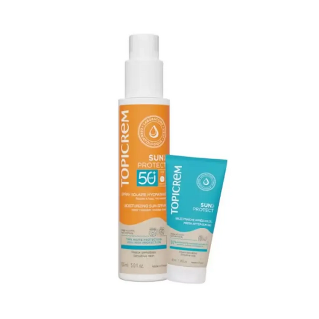 Topicrem Spray SPF50+ and Fresh After Sun gel 50ml (free)
