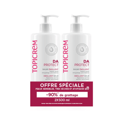 Topicrem Da Emollient Balm 500ml Duo Pack