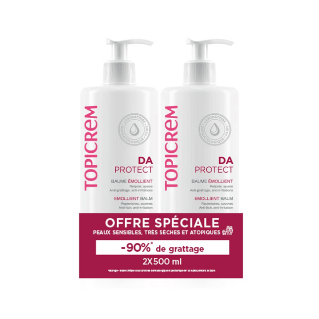 Topicrem Da Emollient Balm 500ml Duo Pack
