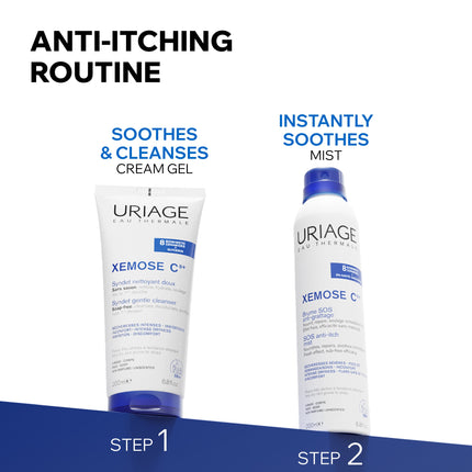 Uriage Xemose C8+ Gentle Gel Cream Cleanser 500ml