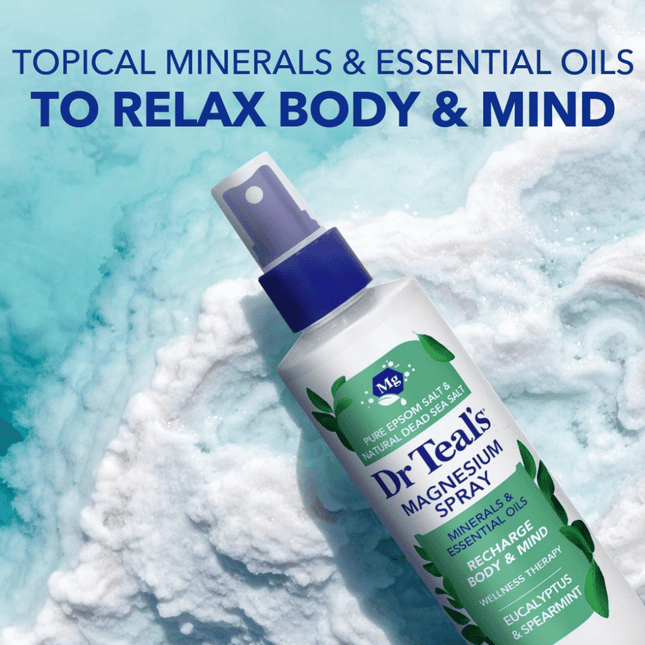 Dr Teal's Wellness Therapy Eucalyptus & Spearmint Magnesium Spray , Essential Oil