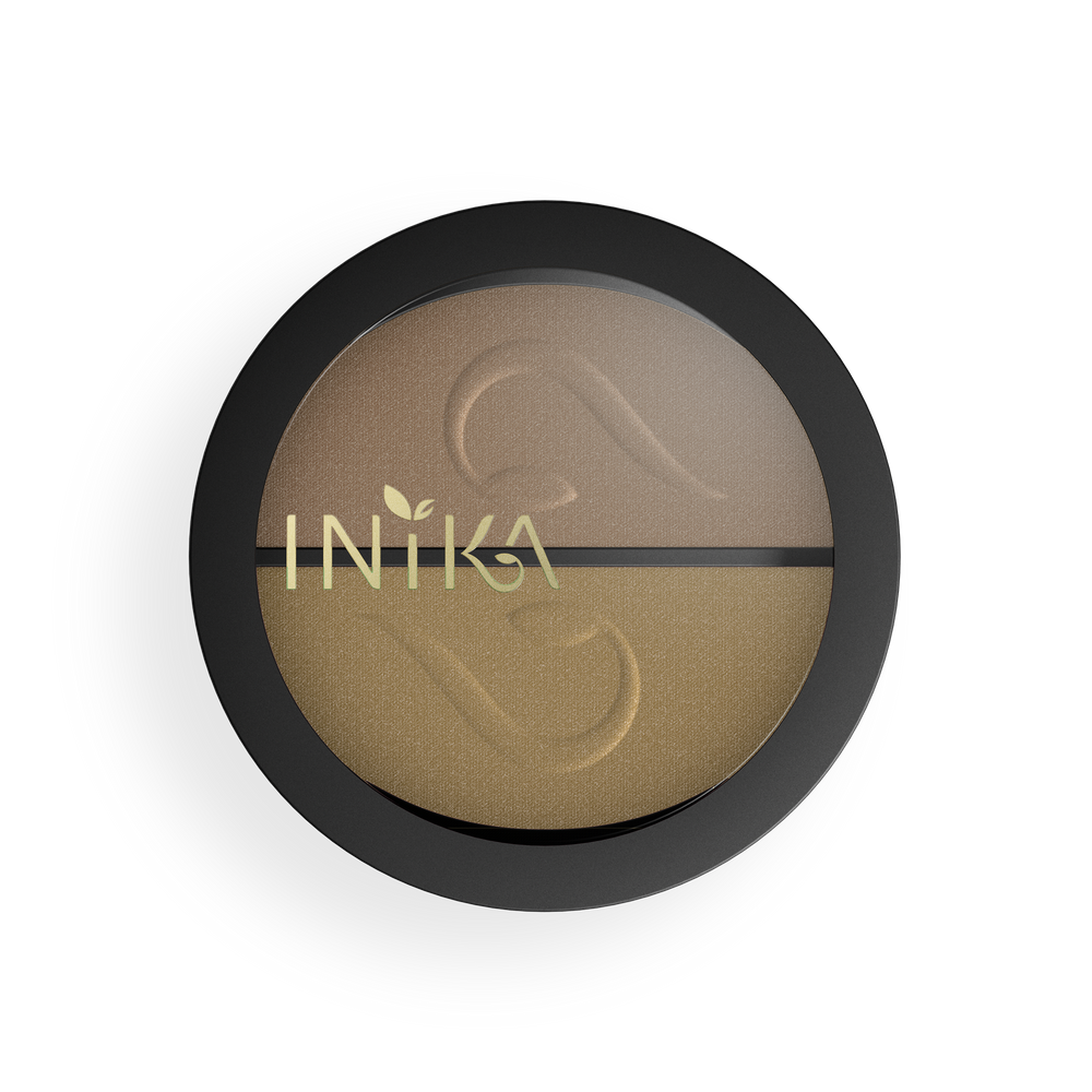 INIKA Certified Organic Pressed Mineral Eyeshadow Duo (Gold Oyster) from YourLocalPharmacy.ie