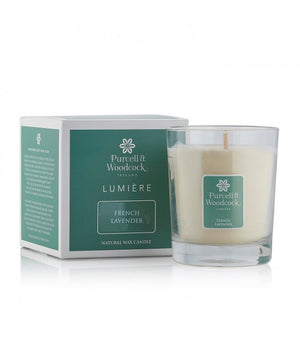 
                  
                    Load image into Gallery viewer, Purcell &amp;amp; Woodcock Lumiere French Lavender Scented Candle from YourLocalPharmacy.ie
                  
                