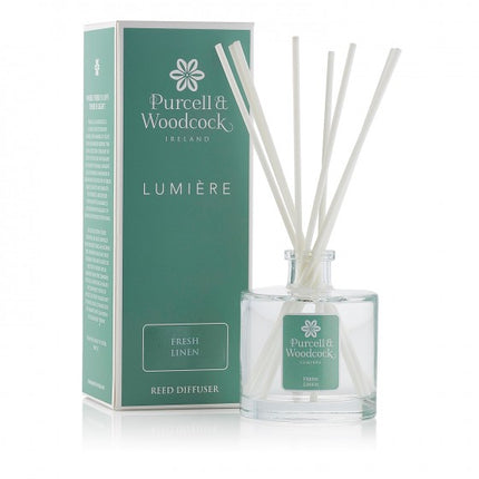 Purcell & Woodcock Lumiere Fresh Linen Scented Reed Diffuser from YourLocalPharmacy.ie