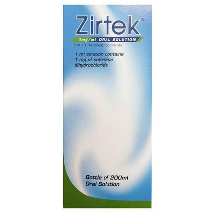 Zirtek Allergy Oral Solution 200ml from YourLocalPharmacy.ie