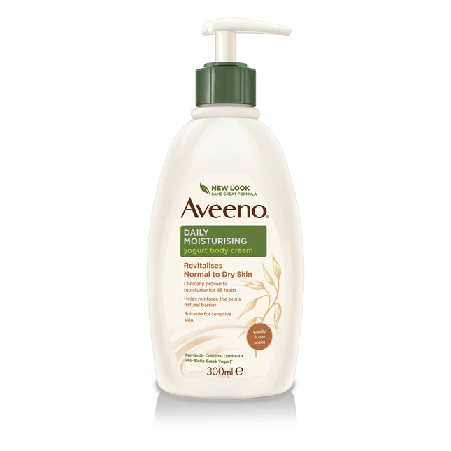 Aveeno Daily Moisturising Yogurt Body Cream - Vanilla & Oat Scented from YourLocalPharmacy.ie