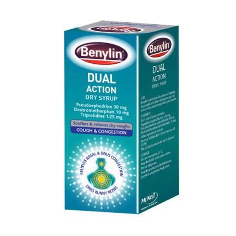 Benylin Dual Action Dry Cough Syrup